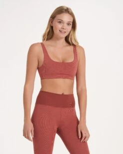 Lux Rib Daily Bra | Cinnamon Heather