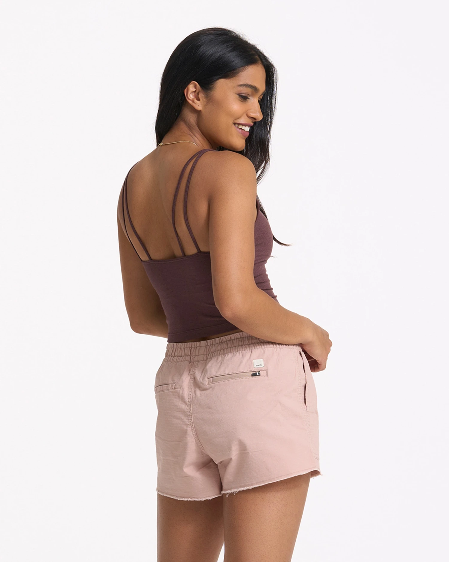 Halo Performance Crop | Chestnut Heather 6 Halo Performance Crop | Chestnut Heather - Image 4