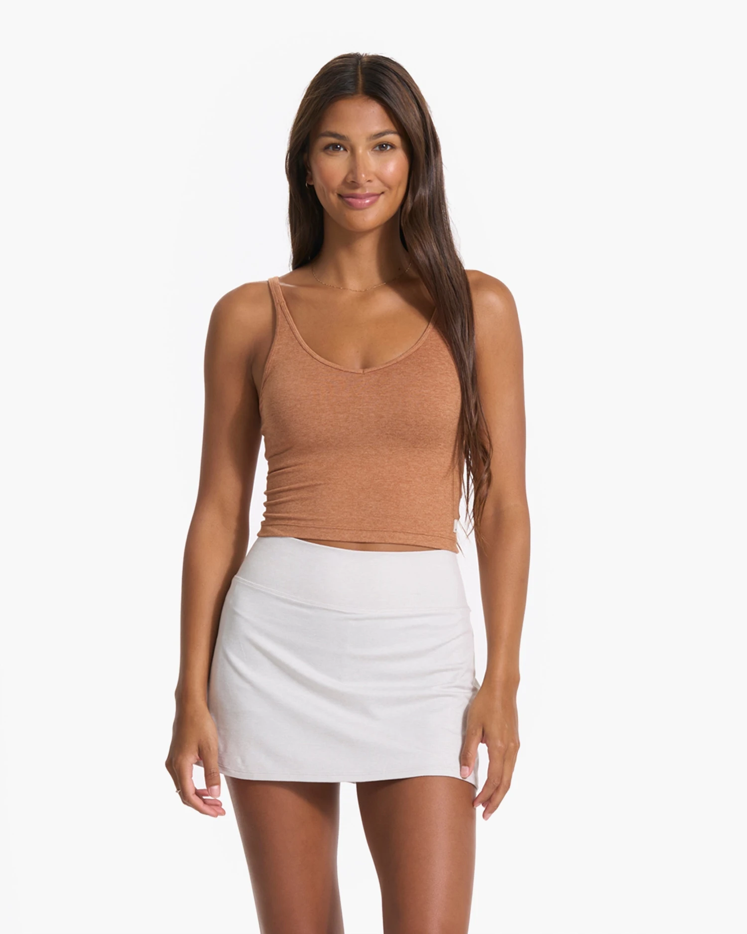 Halo Performance Crop | Palo Santo Heather 3 Halo Performance Crop | Palo Santo Heather
