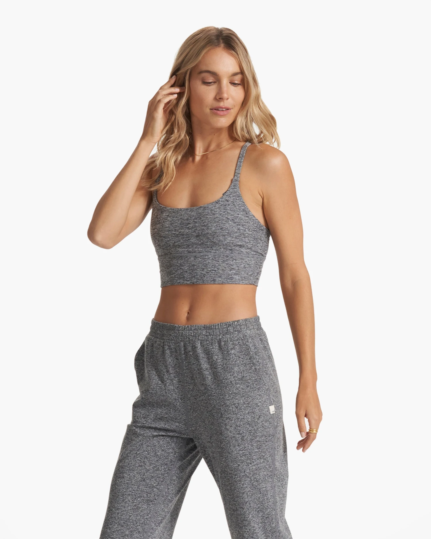 Long Line Elevation Bra | Heather Grey 4 Long Line Elevation Bra | Heather Grey - Image 2