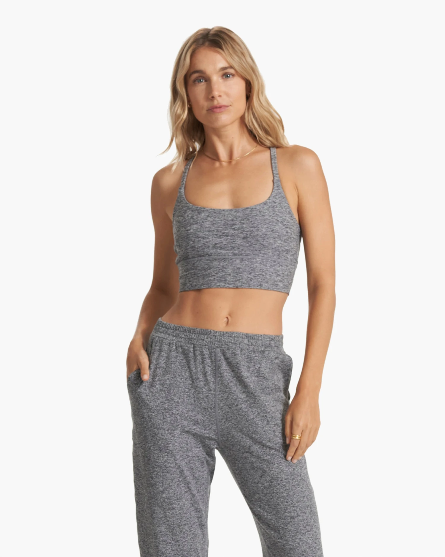 Long Line Elevation Bra | Heather Grey 3 Long Line Elevation Bra | Heather Grey