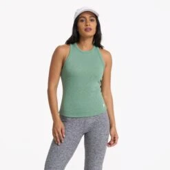 Sunrise High Neck Tank | Celadon