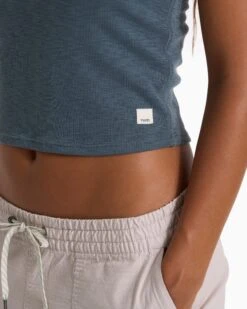 Sunrise Crop Tank | Stone -Chic Warp Sales VW1013STN SP23 W ECOMM TOPS TOP 01945 1x1 64623a07 d861 44f8 a58a de5881868541