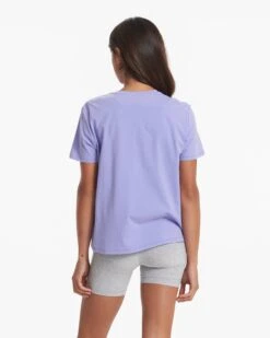 Feather Tee | Ultra Violet -Chic Warp Sales VW1015ULT 00652