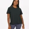 Feather Tee | Washed Black -Chic Warp Sales VW1015WBL 1