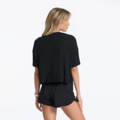 Cove Tee | Black -Chic Warp Sales VW1017BLK 0938 TOP