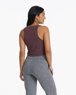 Cove Crop Tank | Chestnut -Chic Warp Sales VW1019CHN 0595