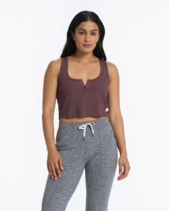 Cove Crop Tank | Chestnut -Chic Warp Sales VW1019CHN 0635