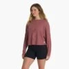 Slouchy Waffle Crew | Rosewood 1 Slouchy Waffle Crew | Rosewood -Chic Warp Sales VW1047RSD 01249