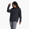 Long-Sleeve Sunrise Crew | Black -Chic Warp Sales VW1048BLK 0862