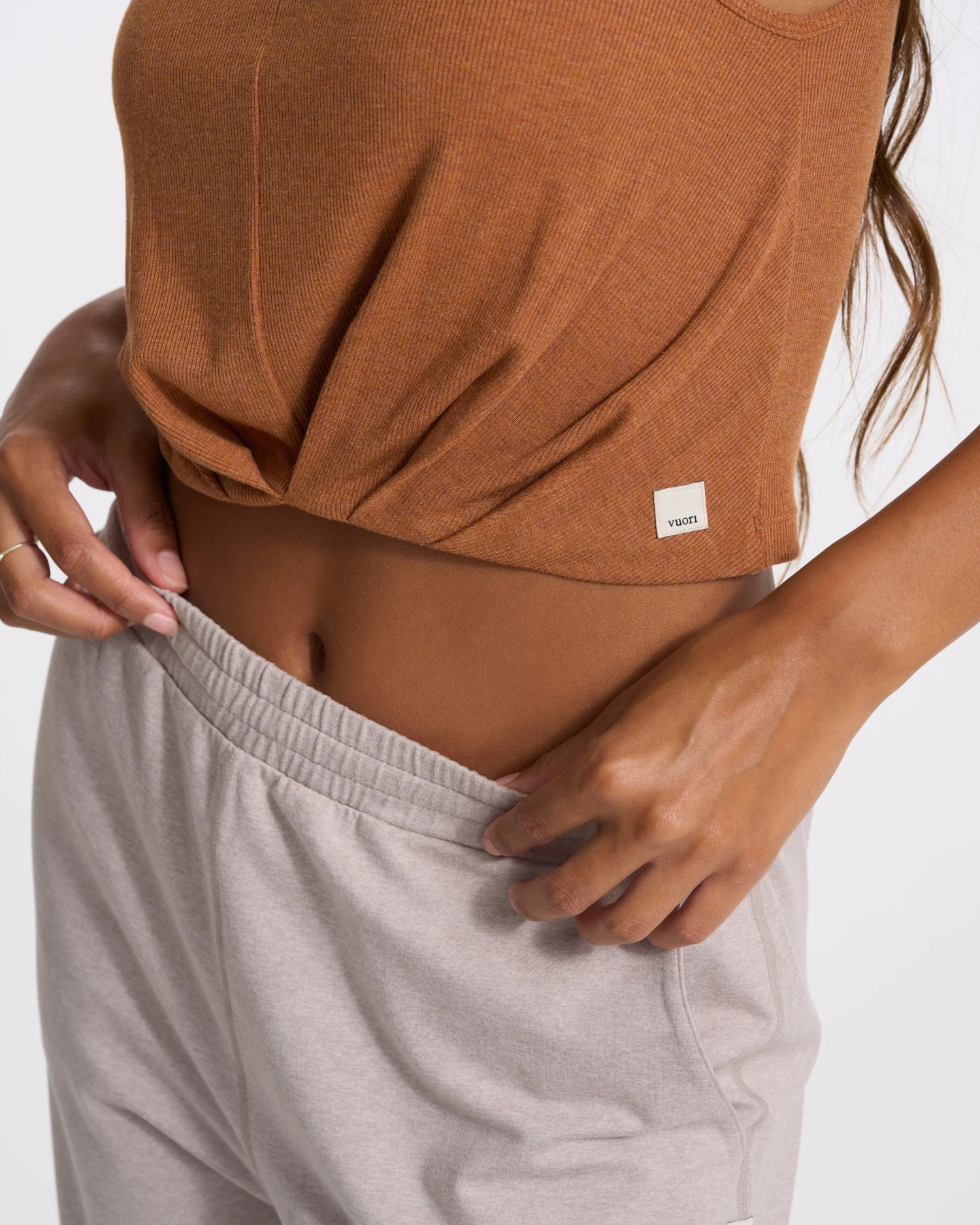 Cove High Neck Tank | Dark Palo Santo Heather 5 Cove High Neck Tank | Dark Palo Santo Heather - Image 3