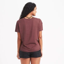 Lux Performance Tee | Fig Heather -Chic Warp Sales VW106HFI 3