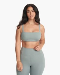 Evolve Square Neck Bra | Fern -Chic Warp Sales VW1081FRN SP24 W ECOMM sportsbras FRONT TOPS 2 v2