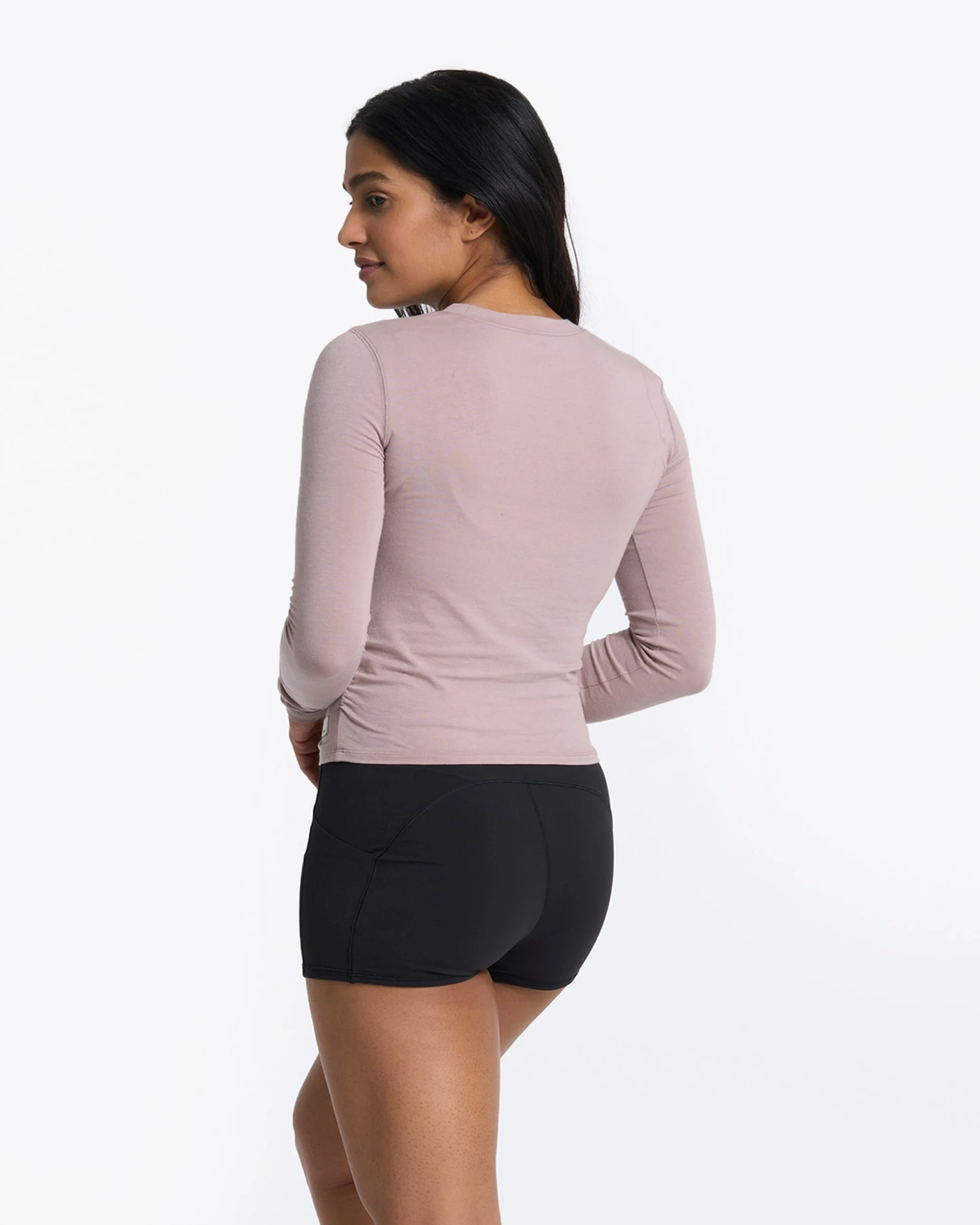 Long-Sleeve Coast Crop Crew | Umber 7 Long-Sleeve Coast Crop Crew | Umber - Image 5