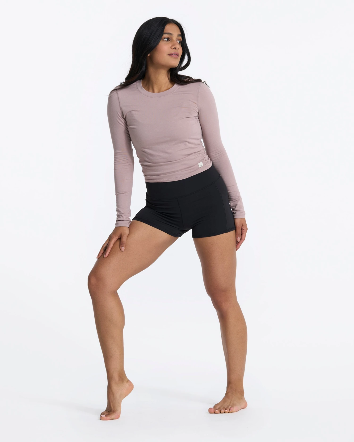 Long-Sleeve Coast Crop Crew | Umber 6 Long-Sleeve Coast Crop Crew | Umber - Image 4