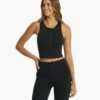 Granite Heathered Zip Tank | Black Heather -Chic Warp Sales VW1085HBK SP23 W ECOMM TOPS 0339 1X1 f05809d2 538b 4471 81e7 88d90e15d7f1