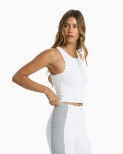 Granite Zip Tank | White 10 Granite Zip Tank | White -Chic Warp Sales VW1093WHT SP23 W ECOMM TOPS 0266 1X1 07cef606 51cd 4347 9b03 b200fb540afc