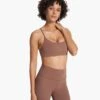 Vuori AllTheFeels™ Bra | Almond -Chic Warp Sales VW1099ALM FA23 W ECOMM sportsbras FRONT TOPS 2