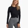 Long Sleeve Cove Twist Tee | Black -Chic Warp Sales VW1114BLK SP23 W ECOMM TOPS 2505 1X1 701f6728 2ec1 41af a7db 19456f8da8a9