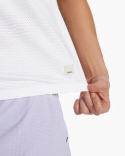 Micro Mesh Tank | White -Chic Warp Sales VW1116WHT FA23 M ECOMM TOPS DETAIL 2