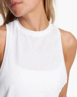 Micro Mesh Tank | White -Chic Warp Sales VW1116WHT FA23 M ECOMM TOPS DETAIL 3