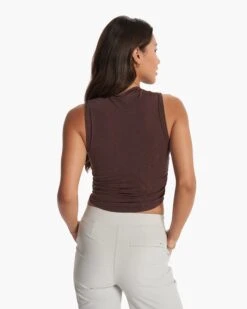 Westerlies Mock Tank | Mahogany 8 Westerlies Mock Tank | Mahogany -Chic Warp Sales VW1146MAH FA23 W ECOMM TOPS BACK TOPS 5