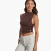 Westerlies Mock Tank | Mahogany -Chic Warp Sales VW1146MAH FA23 W ECOMM TOPS FRONT TOPS 2