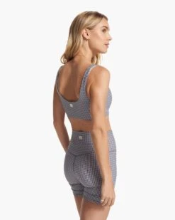 Daily Bra | White Gingham Plaid 11 Daily Bra | White Gingham Plaid -Chic Warp Sales VW158WGP FA23 W ECOMM sportsbras BACK TOPS 6