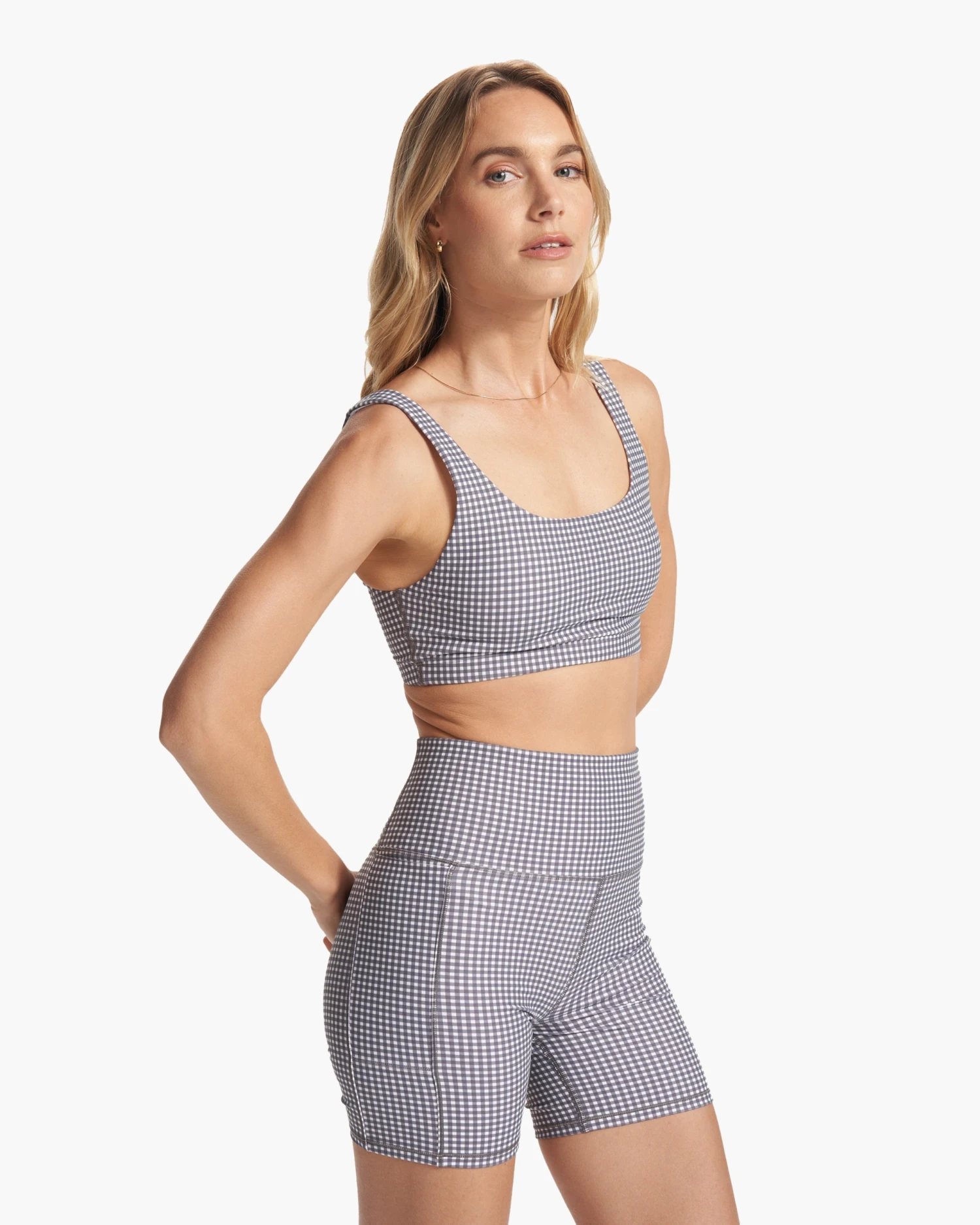 Daily Bra | White Gingham Plaid 4 Daily Bra | White Gingham Plaid - Image 2