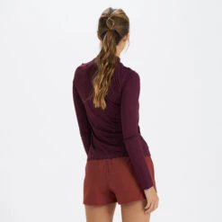 Long-Sleeve Lux Tee | Cerise Heather -Chic Warp Sales VW167HCE 3
