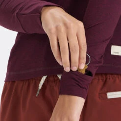 Long-Sleeve Lux Tee | Cerise Heather -Chic Warp Sales VW167HCE 4