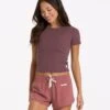 Pose Fitted Tee | Chestnut Heather -Chic Warp Sales VW169HCH 02455