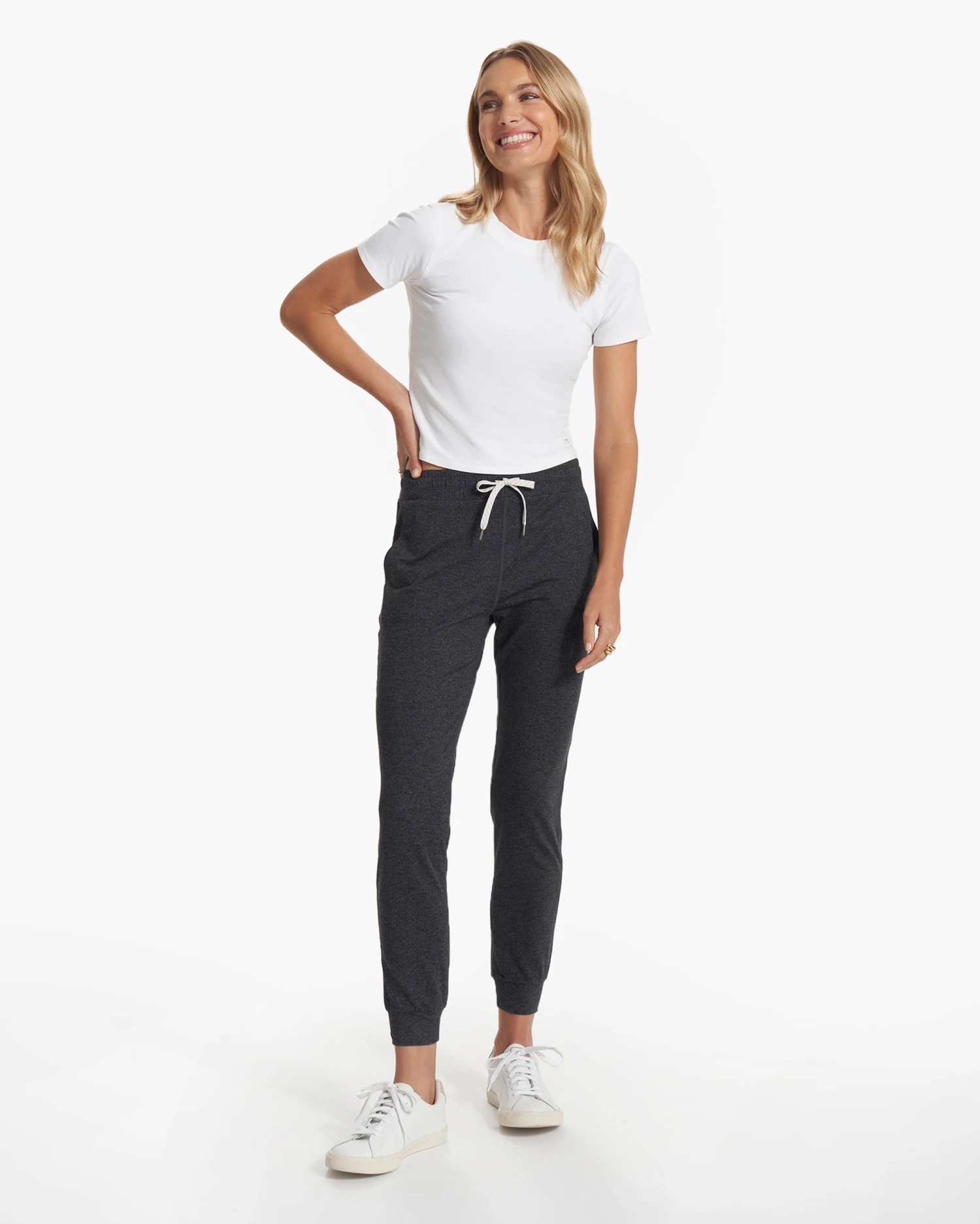 Pose Fitted Tee | White 7 Pose Fitted Tee | White - Image 5