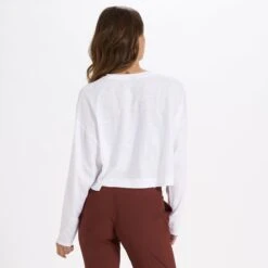 Long-Sleeve Sundown Tee | White -Chic Warp Sales VW196WHT 3 e6b1e81c 2ac0 4940 ad12 5d1392d9ffbc