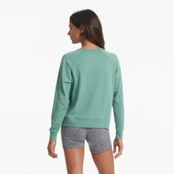 Long-Sleeve Halo Crew | Celadon Heather -Chic Warp Sales VW241HCN 01045