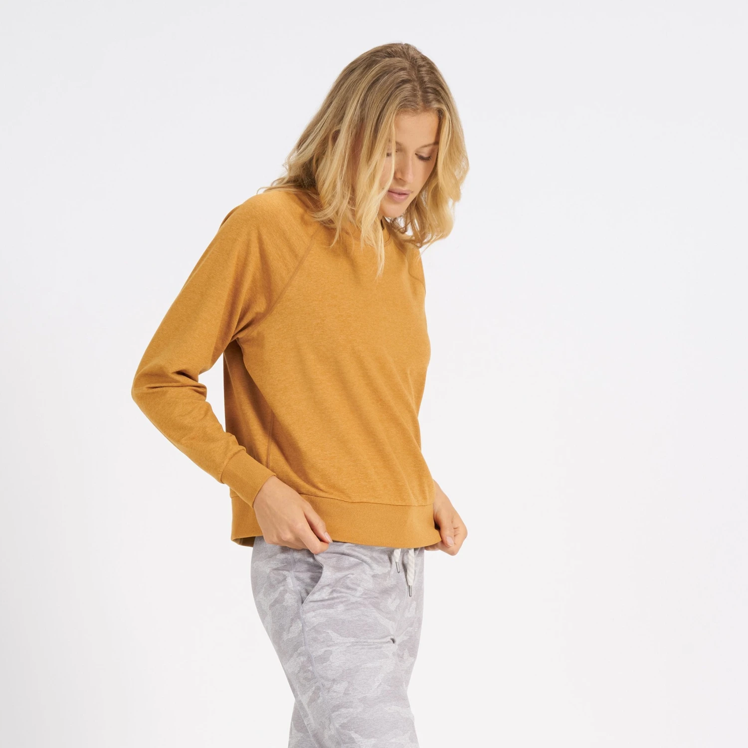 Long-Sleeve Halo Crew | Flax Heather 4 Long-Sleeve Halo Crew | Flax Heather - Image 2