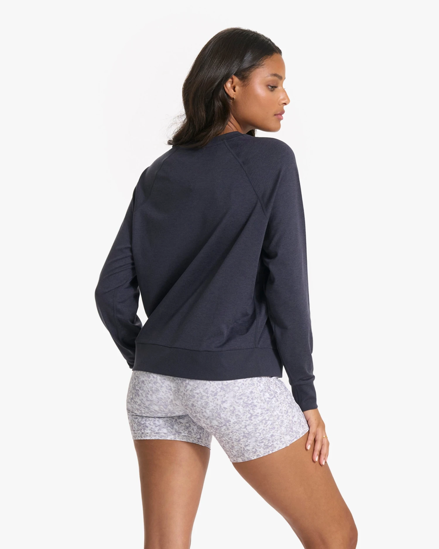 Long Sleeve Halo Crew | Midnight Heather 5 Long Sleeve Halo Crew | Midnight Heather - Image 3