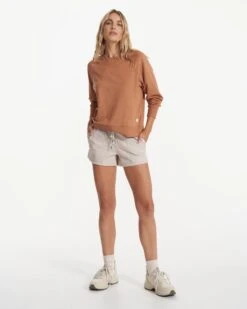 Long Sleeve Halo Crew | Palo Santo Heather -Chic Warp Sales VW241HPS SP22 W ECOMM FLEECE FULL 2103 4x5 38295405 692d 4a0b 9ac7 711a7223c5e2