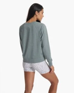 Long Sleeve Halo Crew | Stormy Heather 11 Long Sleeve Halo Crew | Stormy Heather -Chic Warp Sales VW241HSR SP22 W ECOMM FLEECE FULL 1557 1x1 5cd21542 3e7d 47f7 b612 a0bcdb907cab