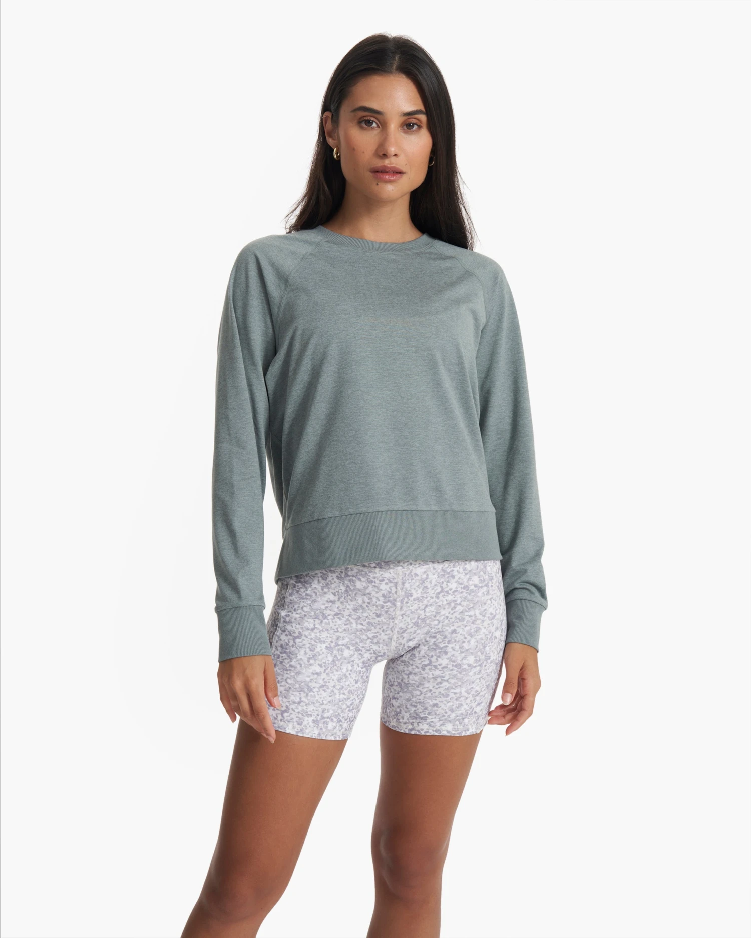 Long Sleeve Halo Crew | Stormy Heather 4 Long Sleeve Halo Crew | Stormy Heather - Image 2