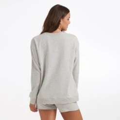 Laguna Oversized Crew | Light Heather Grey -Chic Warp Sales VW262LHG 1587