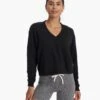 Sedona V Neck | Black -Chic Warp Sales VW292BLK SP23 W ECOMM FLEECE 3287 TOP 1x1 fe4155b0 b64f 46e0 9b08 b976234945cb