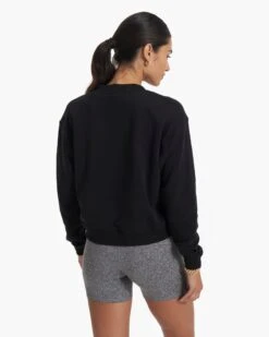 Sedona V Neck | Black -Chic Warp Sales VW292BLK SP23 W ECOMM FLEECE 3316 TOP 1x1 3c5f6fd7 ae76 4a96 899a eb3c359fbb59