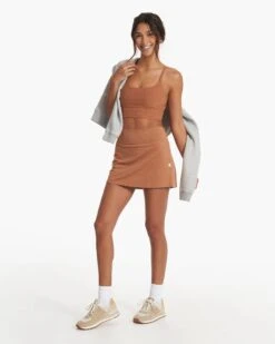 Halo Performance Skirt | Palo Santo Heather -Chic Warp Sales VW3006HPS SP23 W ECOMM SKIRTS FULL 1011 1x1 c6577957 28f6 4eba 8dc5 6dfcf1c96140