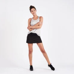 Revolve Performance Skirt | Black -Chic Warp Sales VW337BLK 1