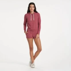 Halo Essential Hoodie | Desert Rose Heather -Chic Warp Sales VW339HDR 2682