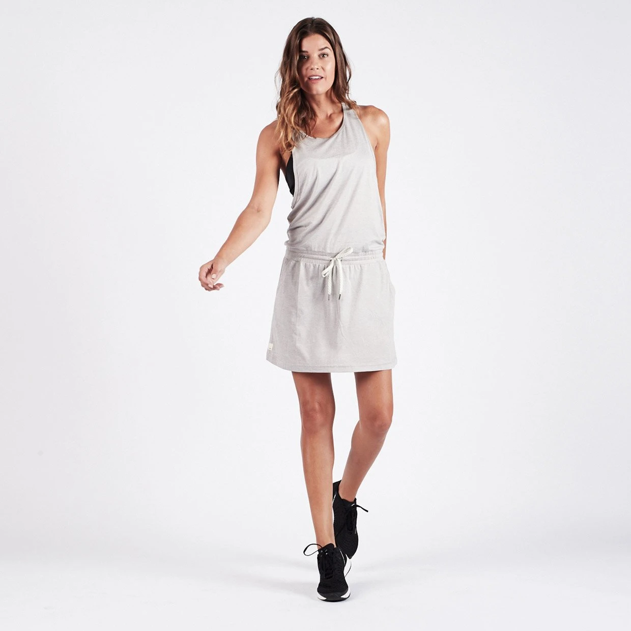 Sol Tank Dress | Light Heather Grey 4 Sol Tank Dress | Light Heather Grey - Image 2