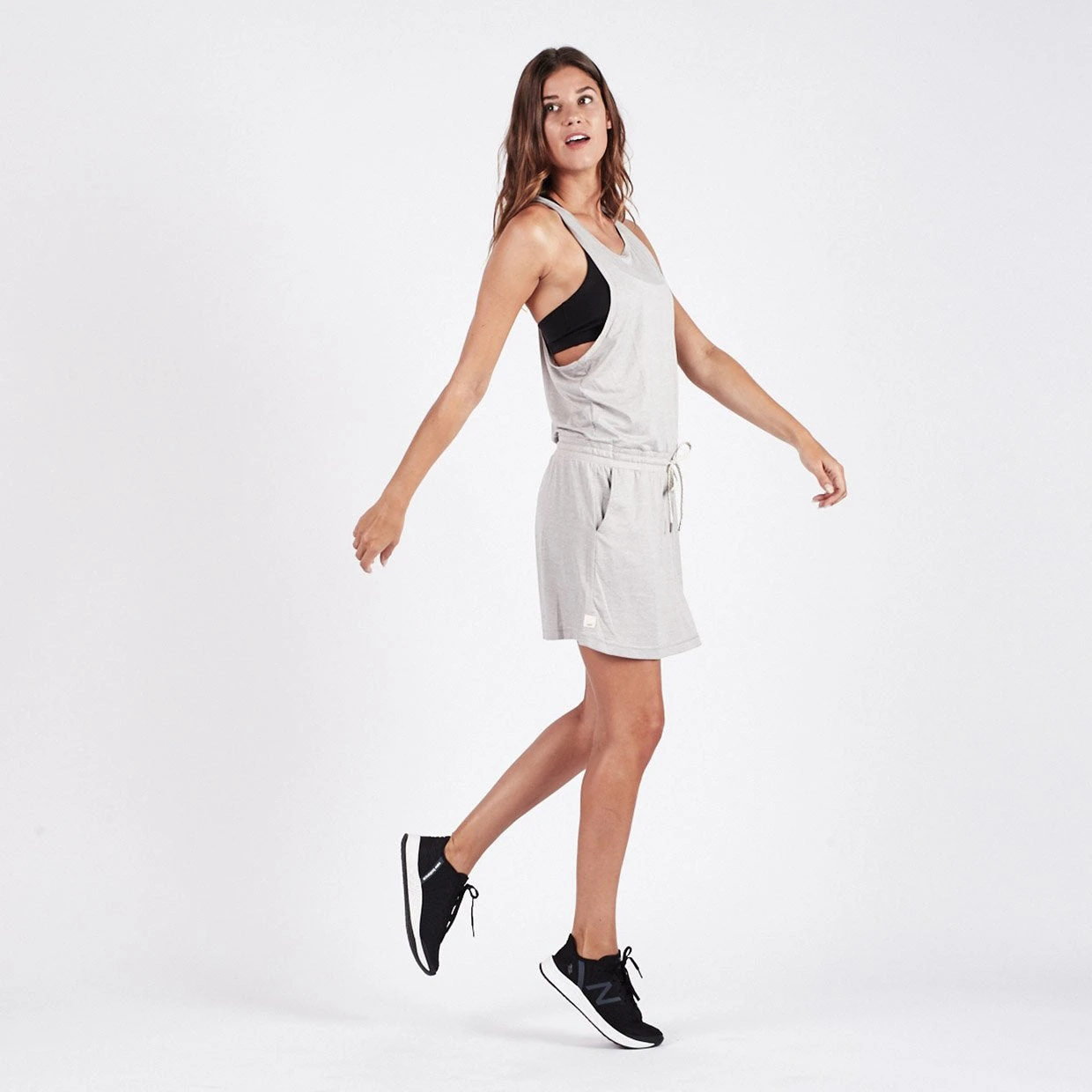 Sol Tank Dress | Light Heather Grey 5 Sol Tank Dress | Light Heather Grey - Image 3