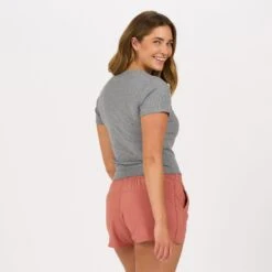 Pose Fitted Tee | Medium Heather Grey -Chic Warp Sales VW367CIN 3161