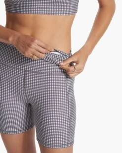 Studio Pocket Short | White Gingham Plaid -Chic Warp Sales VW390WGP FA23 W ECOMM SHORTS DETAIL 6
